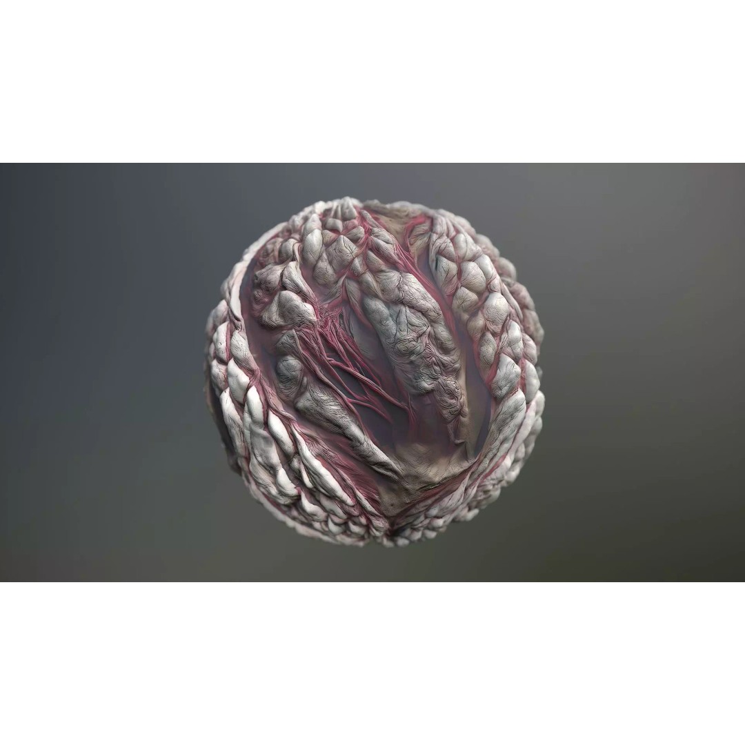 Skin Monster 3D Model – Seamless PBR Texture Pack for Game Assets - View 2