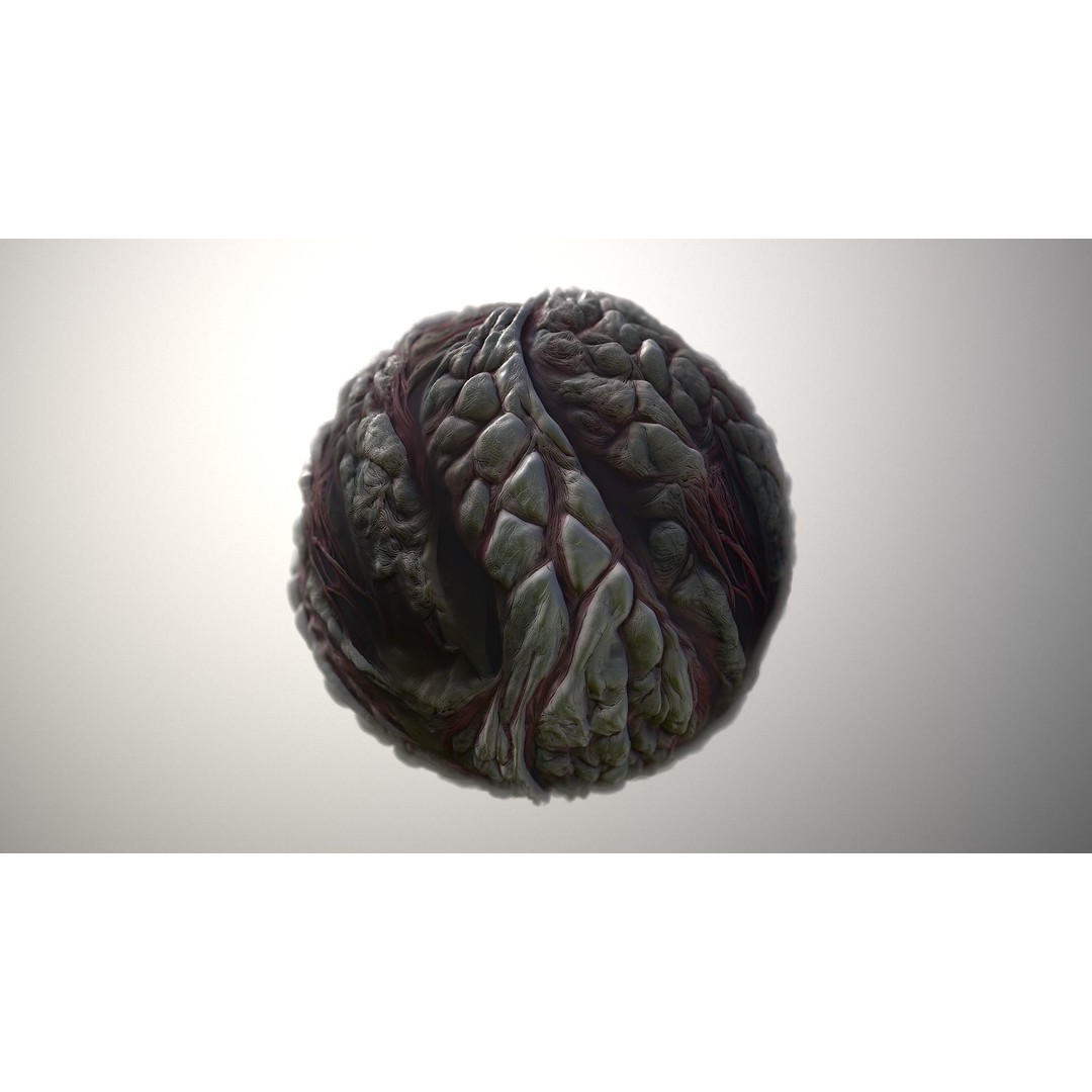 Skin Monster 3D Model – Seamless PBR Texture Pack for Game Assets - View 4