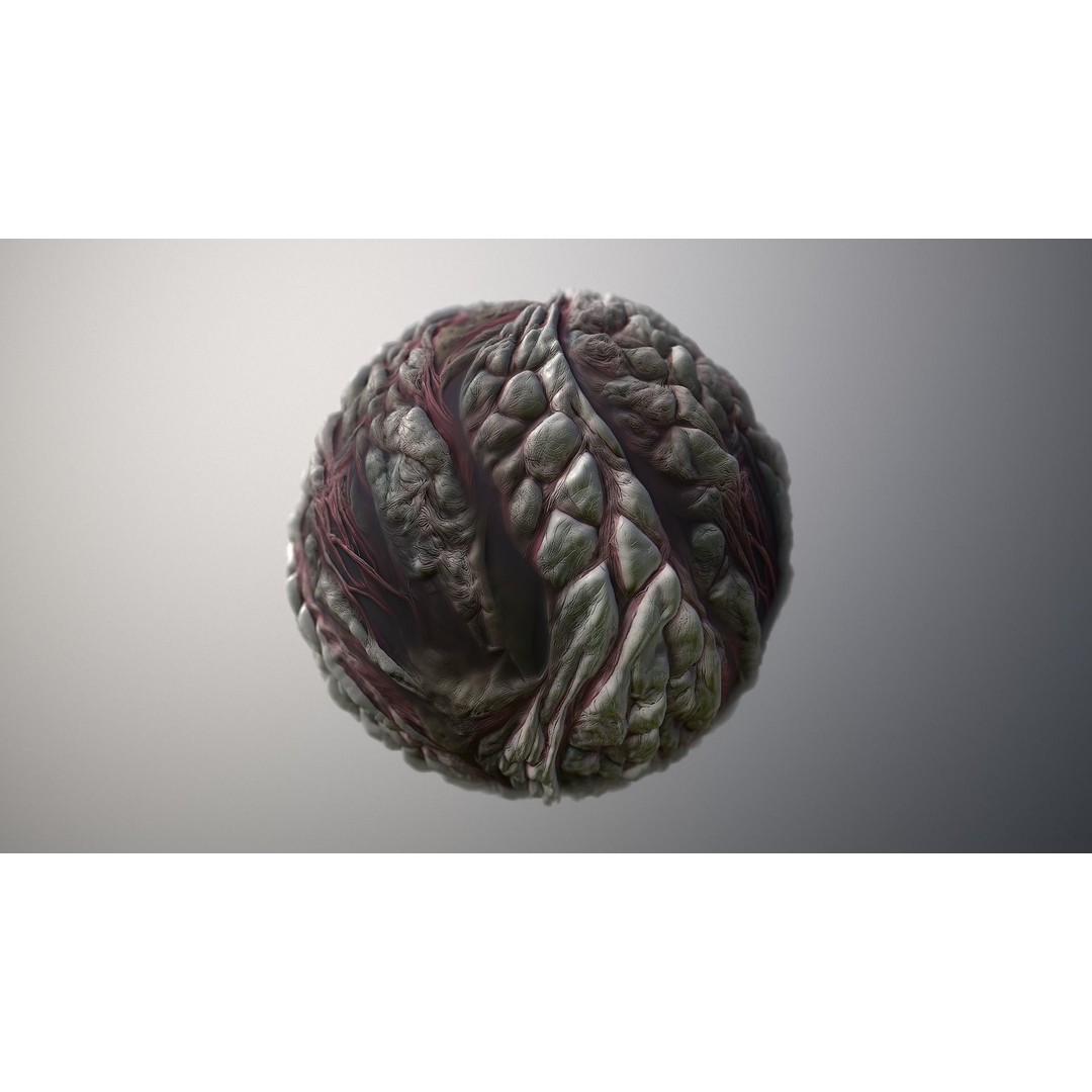 Skin Monster 3D Model – Seamless PBR Texture Pack for Game Assets - View 6