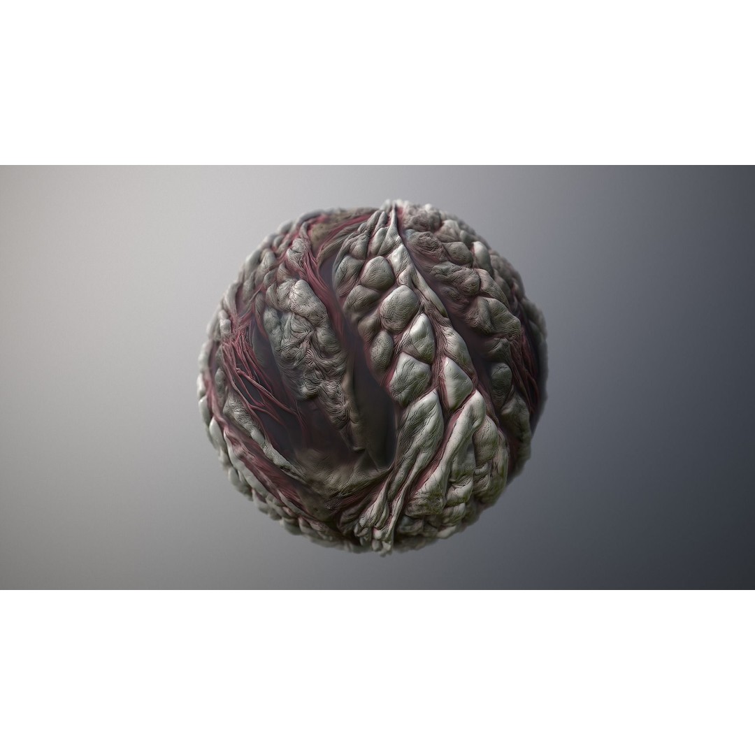 Skin Monster 3D Model – Seamless PBR Texture Pack for Game Assets - View 7