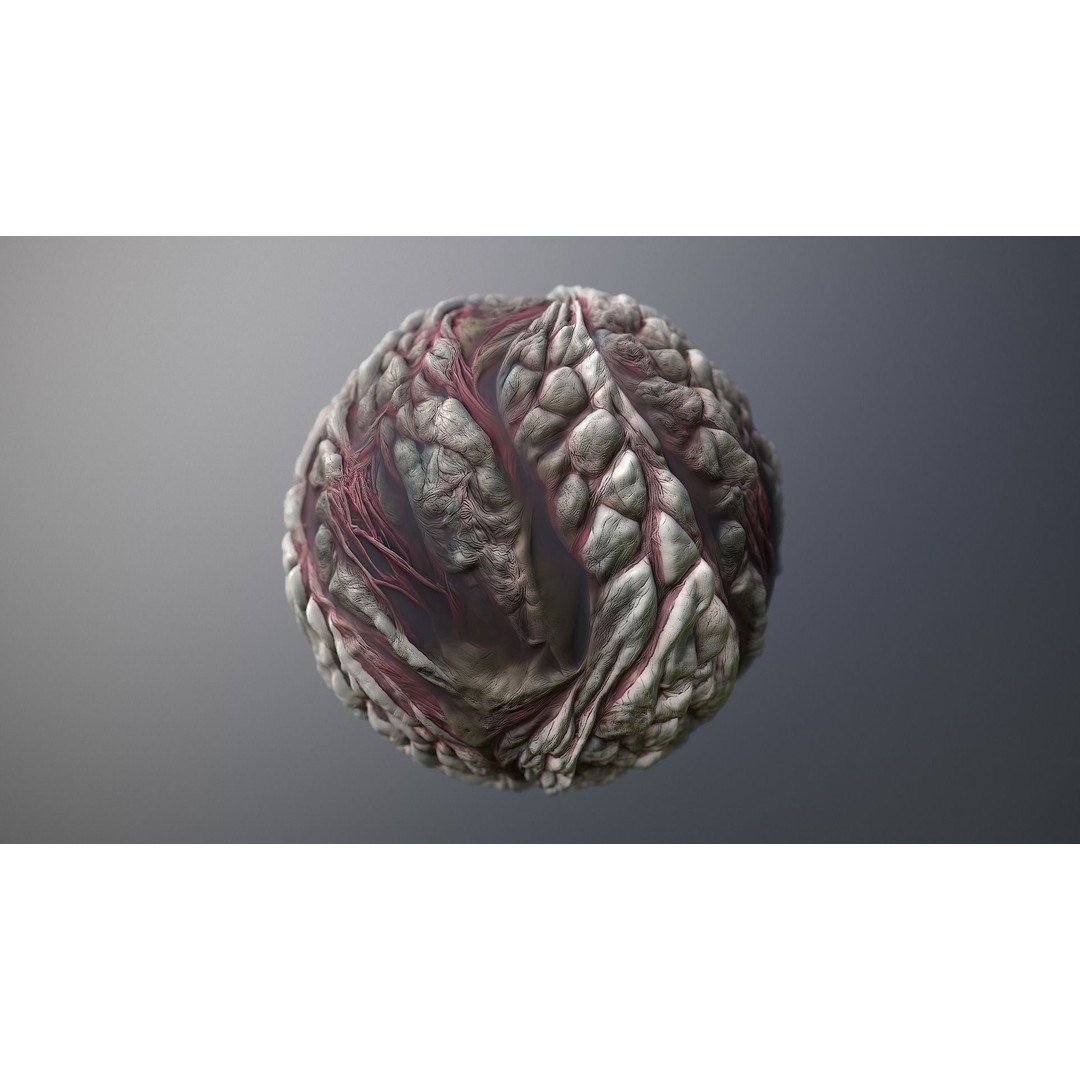 Skin Monster 3D Model – Seamless PBR Texture Pack for Game Assets - View 8