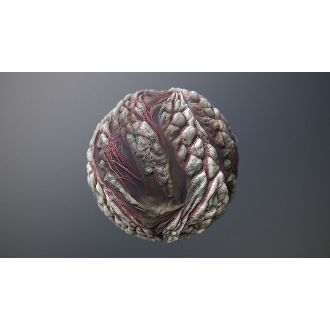 Skin Monster 3D Model – Seamless PBR Texture Pack for Game Assets - View 9