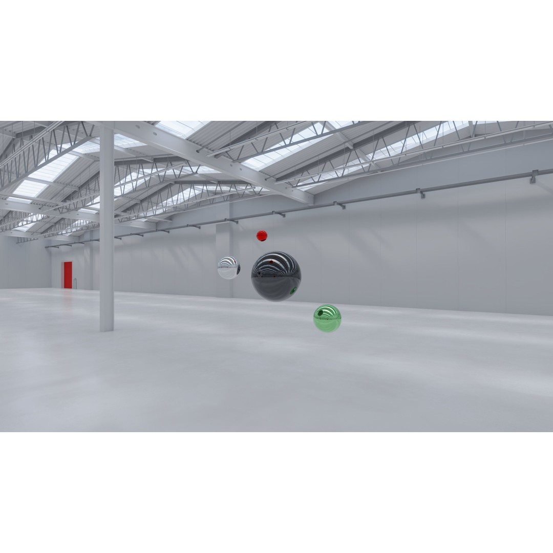 HDRI Warehouse Interior 3D Model – Industrial HDR Texture, 16384x8192 - View 10