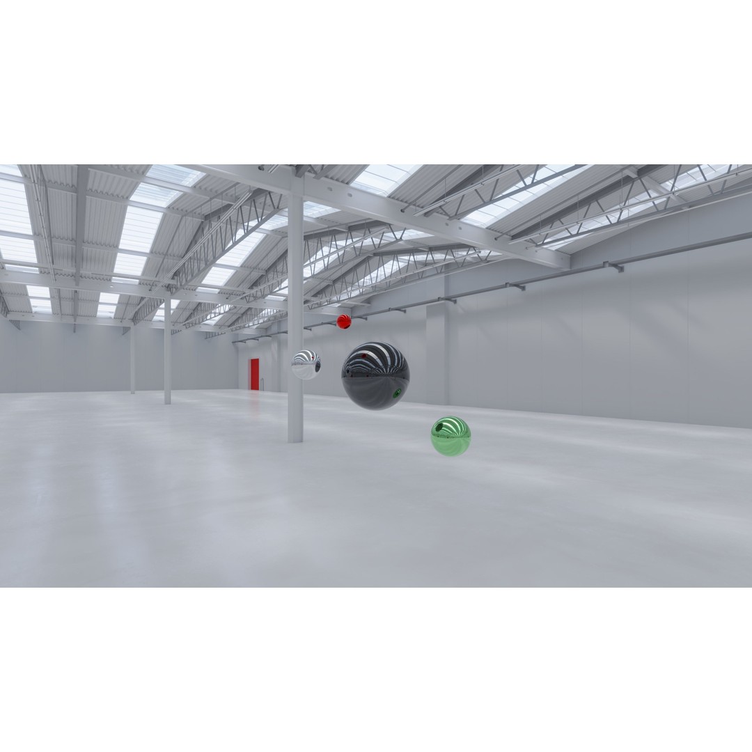 HDRI Warehouse Interior 3D Model – Industrial HDR Texture, 16384x8192 - View 11