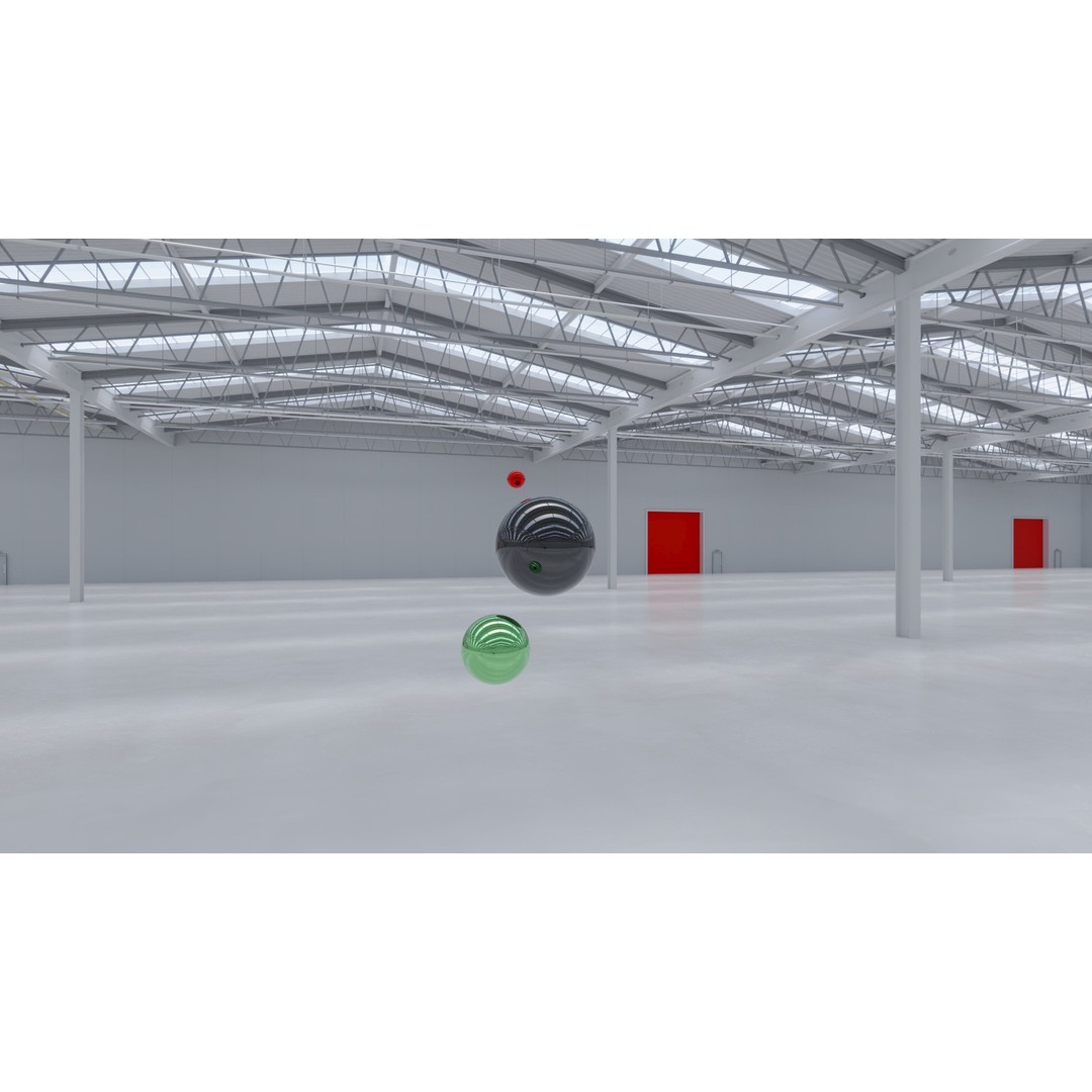 HDRI Warehouse Interior 3D Model – Industrial HDR Texture, 16384x8192 - View 17