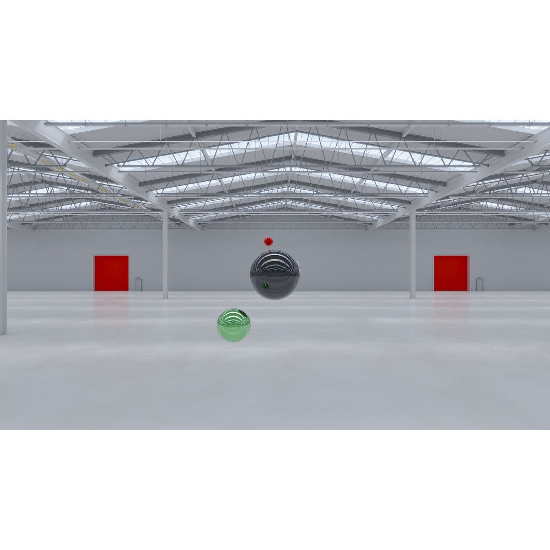 HDRI Warehouse Interior 3D Model – Industrial HDR Texture, 16384x8192 - View 18