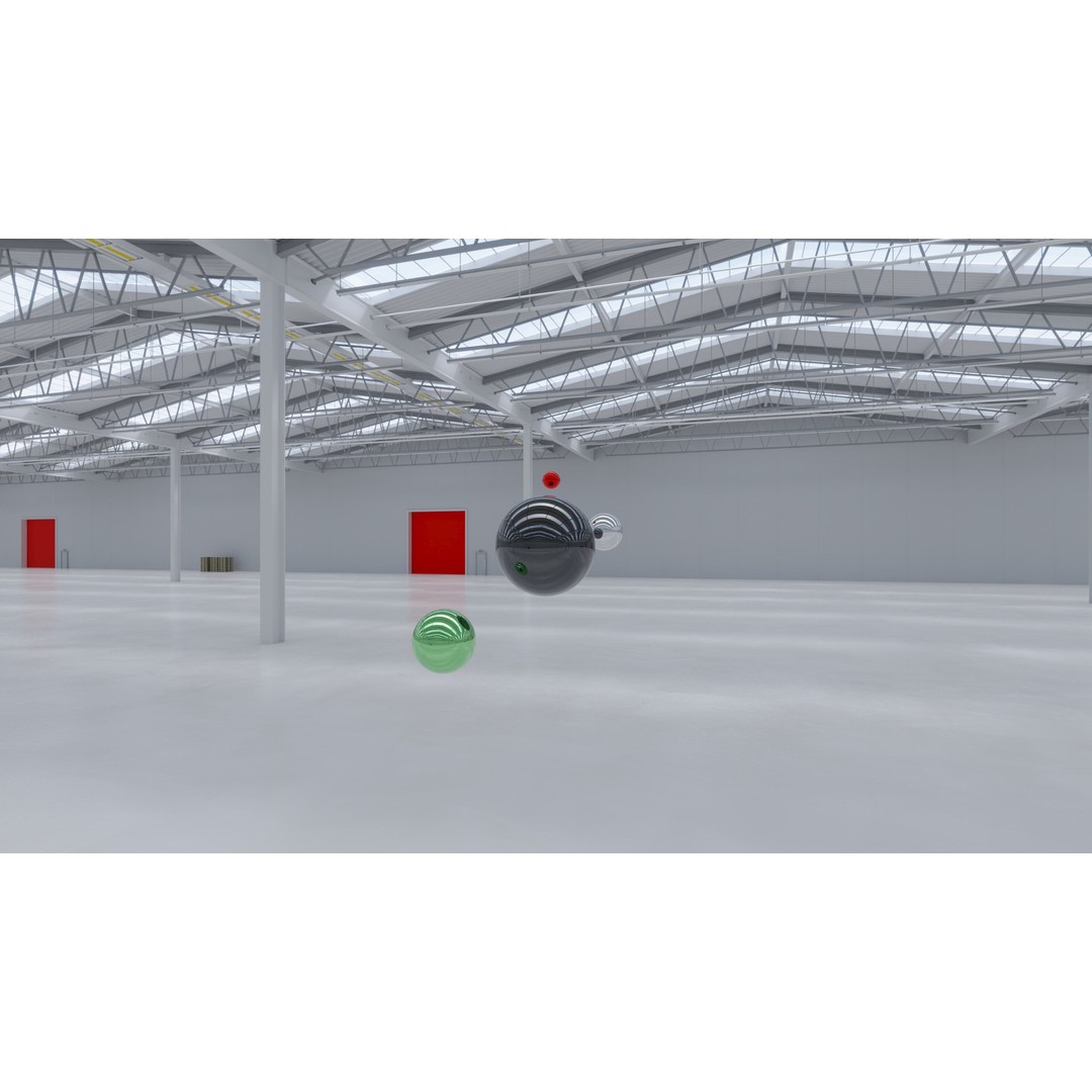 HDRI Warehouse Interior 3D Model – Industrial HDR Texture, 16384x8192 - View 19