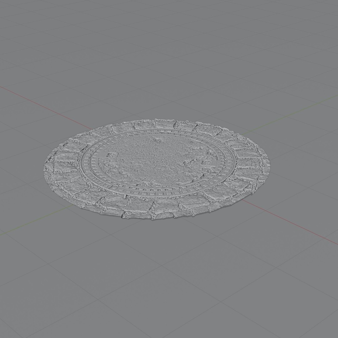 Manhole 3D Model – High Quality Photoscan with PBR Textures - View 8
