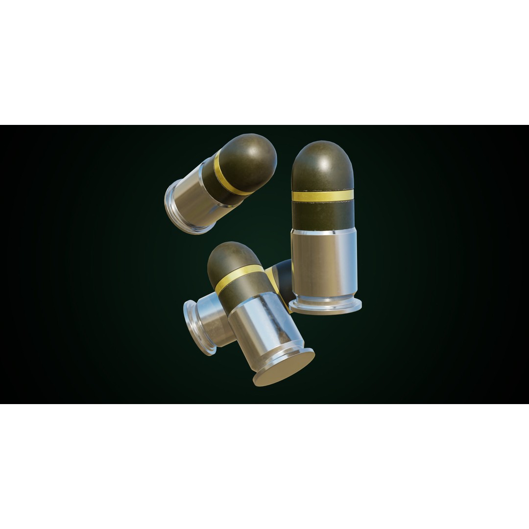 Grenade Launcher 3D Model – Low Poly Game Asset, PBR Textures, FBX - View 21