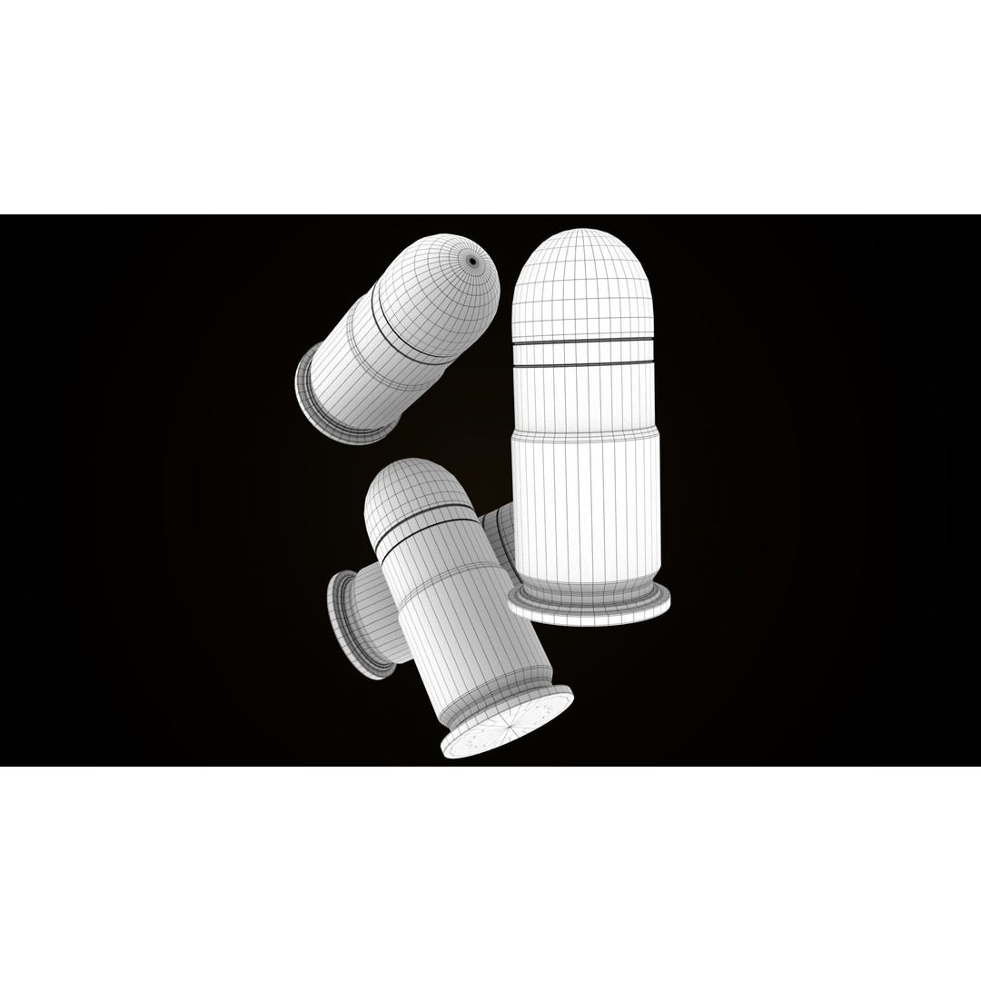 Grenade Launcher 3D Model – Low Poly Game Asset, PBR Textures, FBX - View 32
