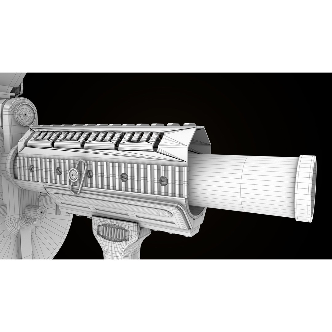 Grenade Launcher 3D Model – Low Poly Game Asset, PBR Textures, FBX - View 37