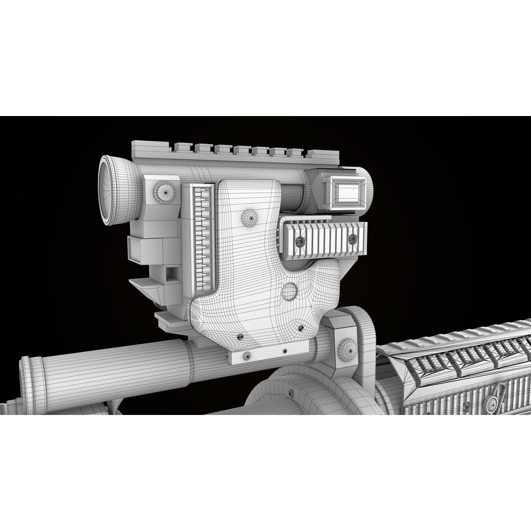 Grenade Launcher 3D Model – Low Poly Game Asset, PBR Textures, FBX - View 42