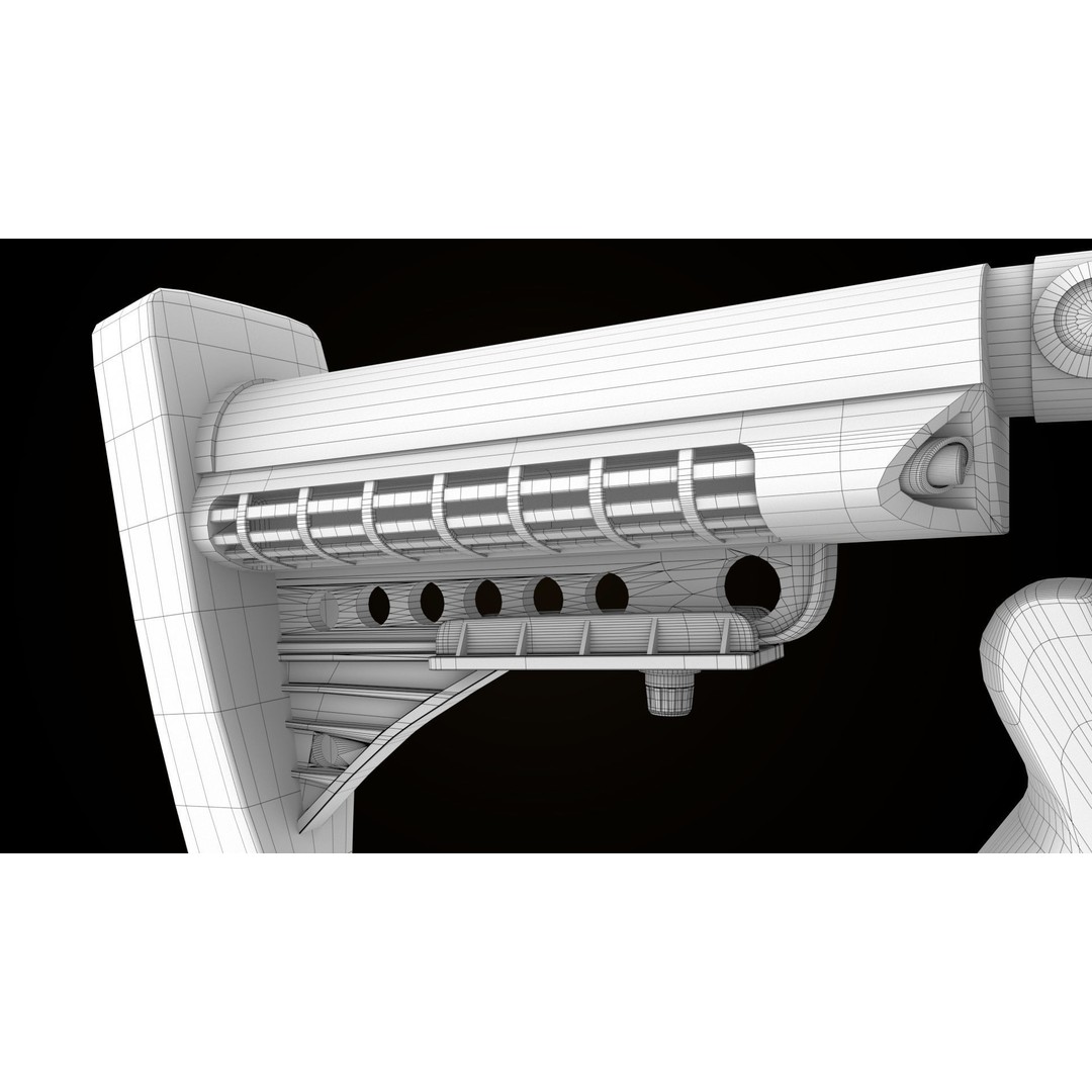 Grenade Launcher 3D Model – Low Poly Game Asset, PBR Textures, FBX - View 43