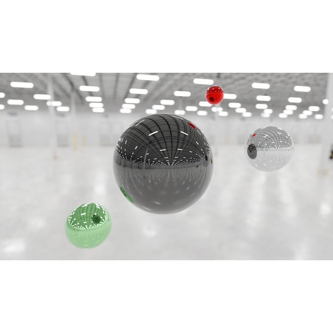 HDRI Warehouse Interior 3D Model – PBR Textures, .exr Formats - View 3