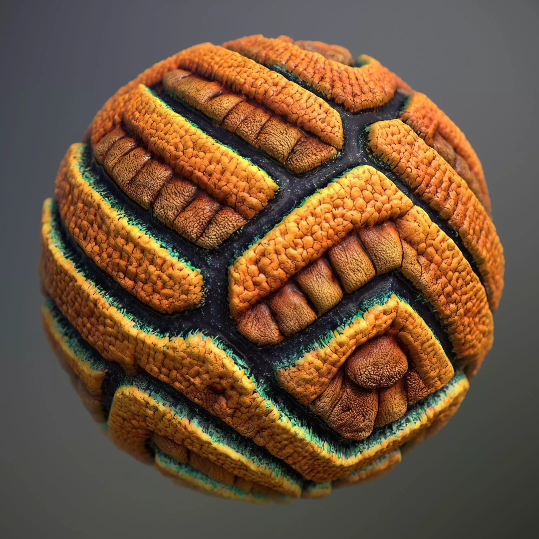 Alien Skin 3D Model – Seamless PBR Texture for Characters - View 2