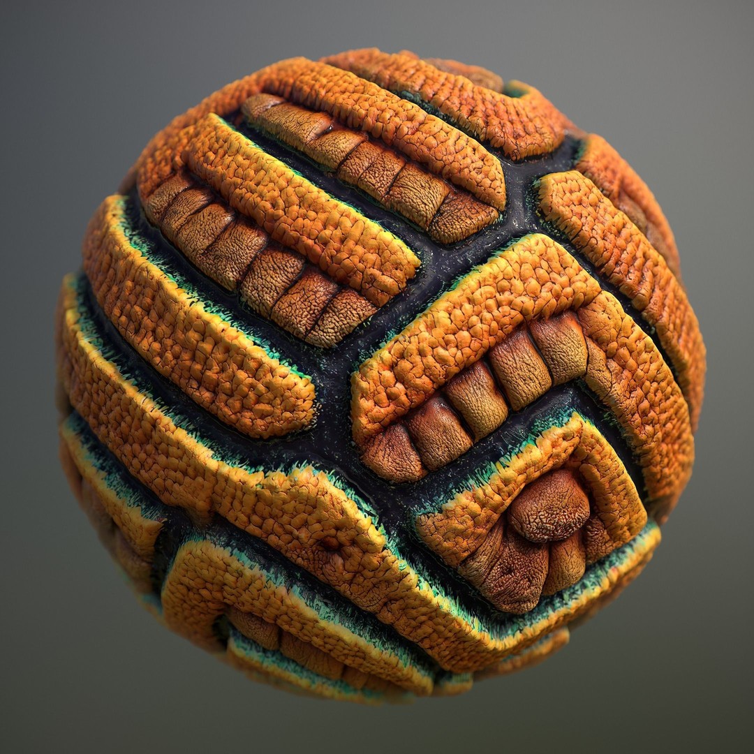 Alien Skin 3D Model – Seamless PBR Texture for Characters - View 3