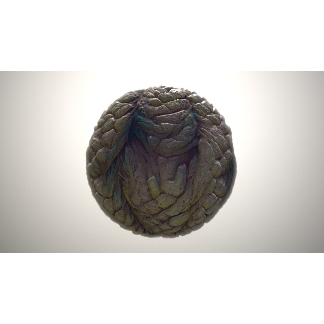 Monster Skin Texture 3D Model – Seamless PBR Game Asset, 8K & 4K