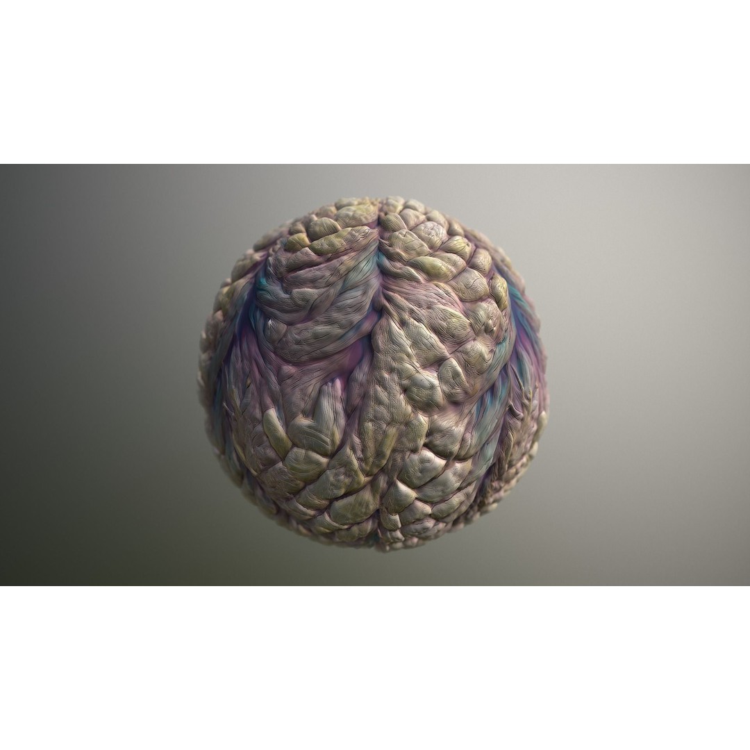 Monster Skin Texture 3D Model – Seamless PBR Game Asset, 8K & 4K - View 16