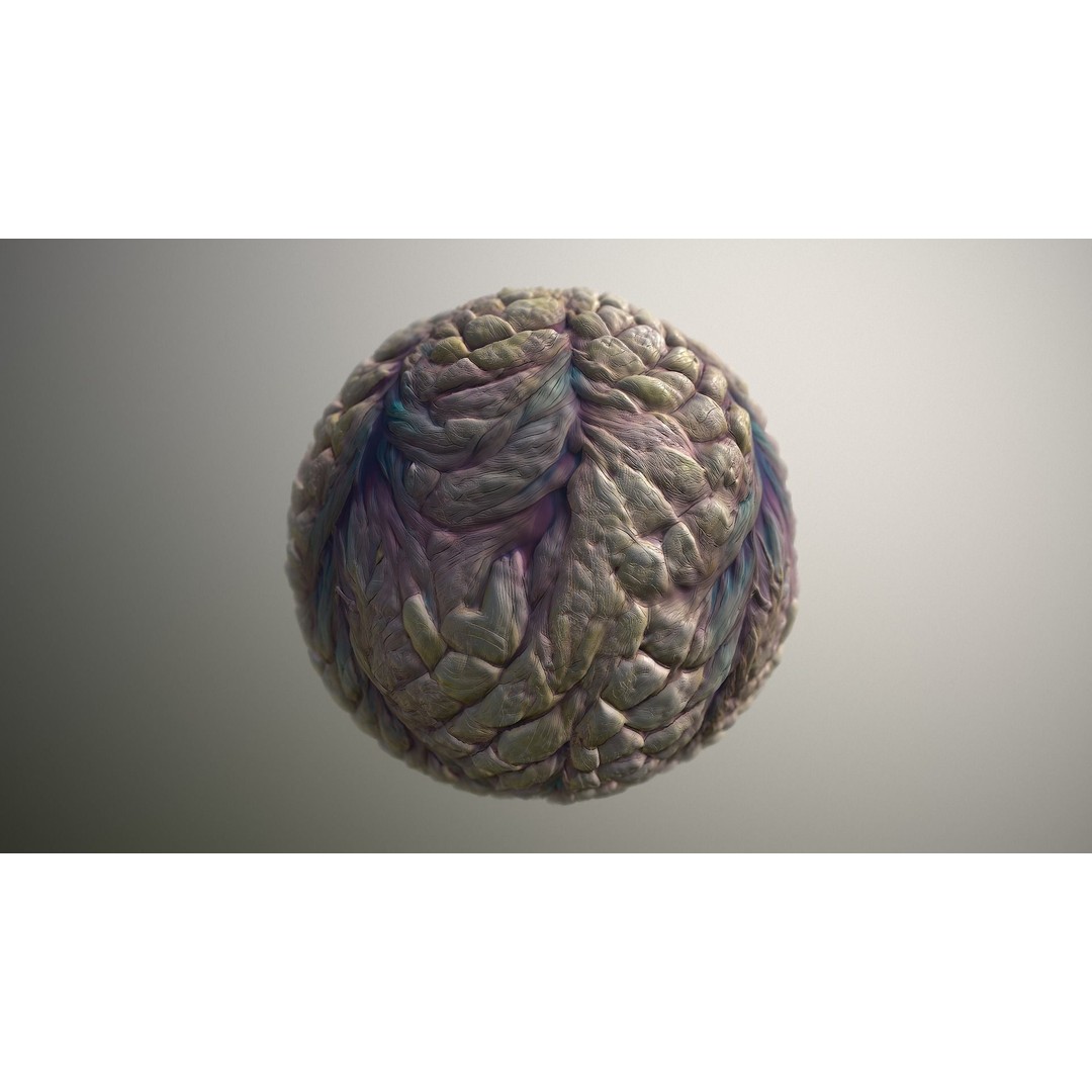 Monster Skin Texture 3D Model – Seamless PBR Game Asset, 8K & 4K - View 17
