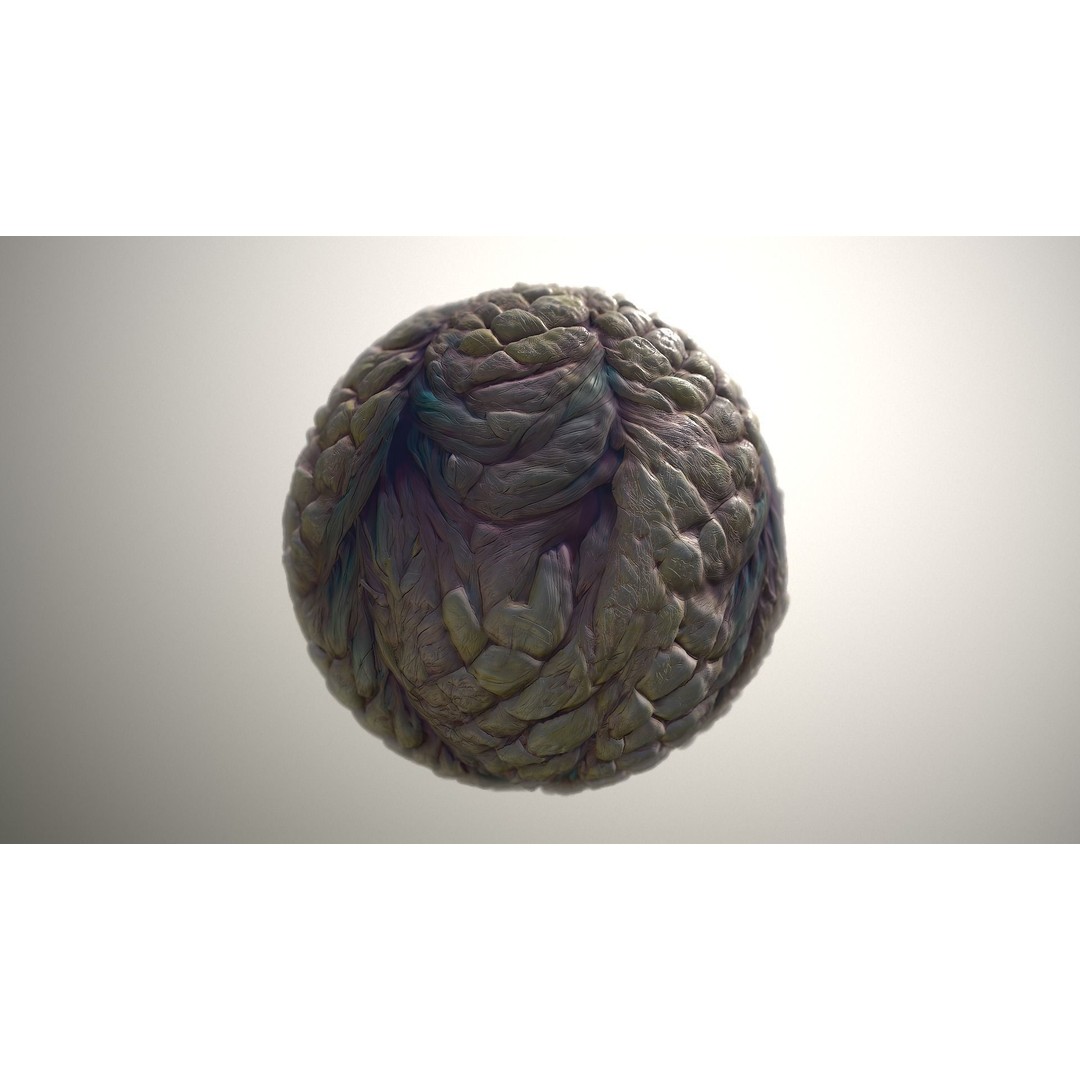Monster Skin Texture 3D Model – Seamless PBR Game Asset, 8K & 4K - View 19