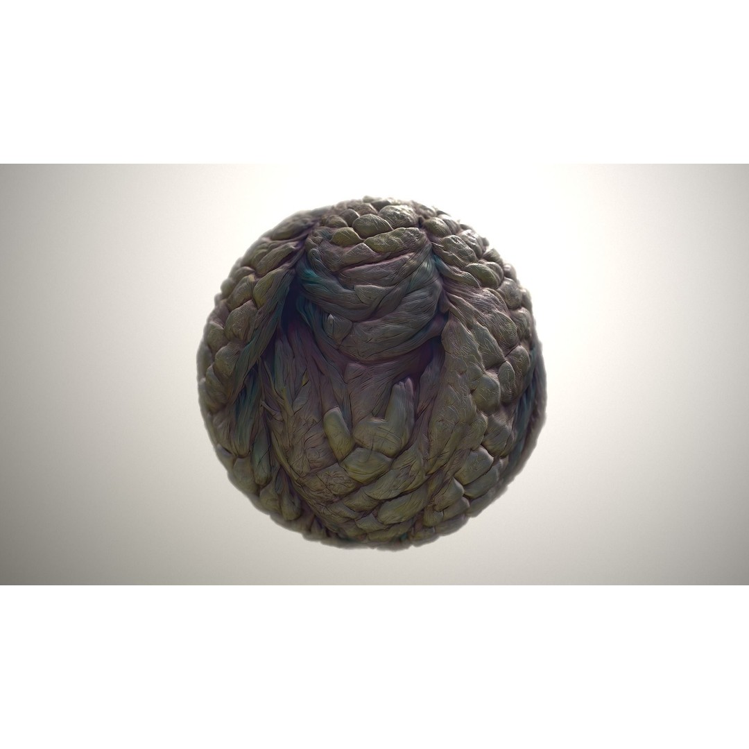 Monster Skin Texture 3D Model – Seamless PBR Game Asset, 8K & 4K - View 20
