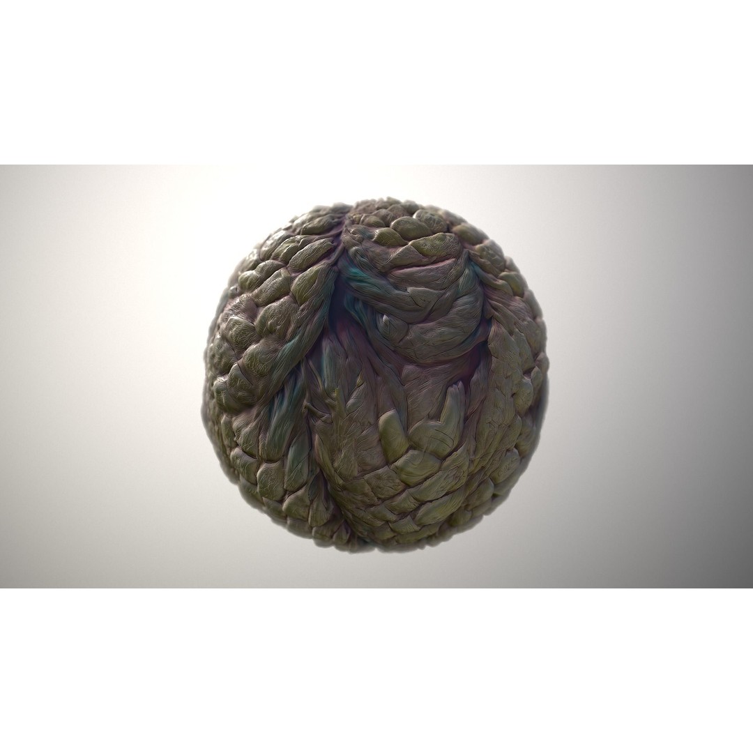Monster Skin Texture 3D Model – Seamless PBR Game Asset, 8K & 4K - View 4