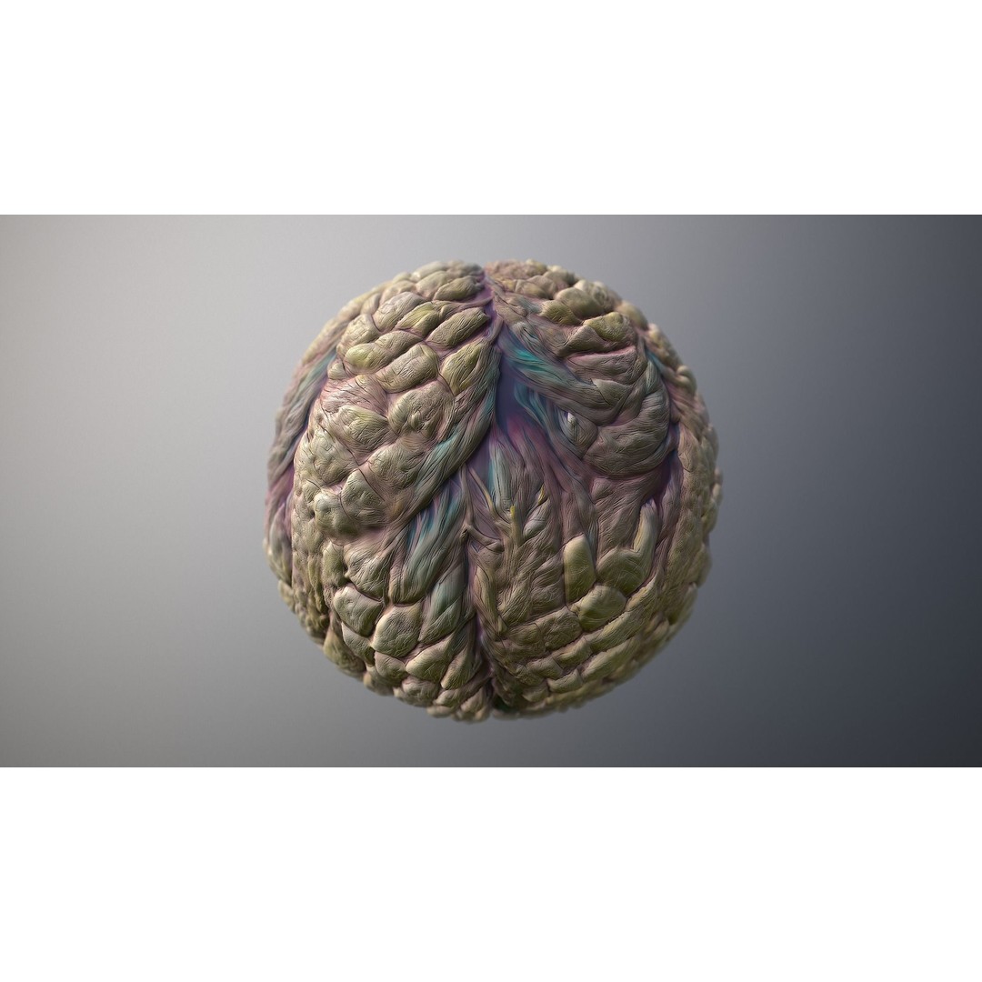 Monster Skin Texture 3D Model – Seamless PBR Game Asset, 8K & 4K - View 7