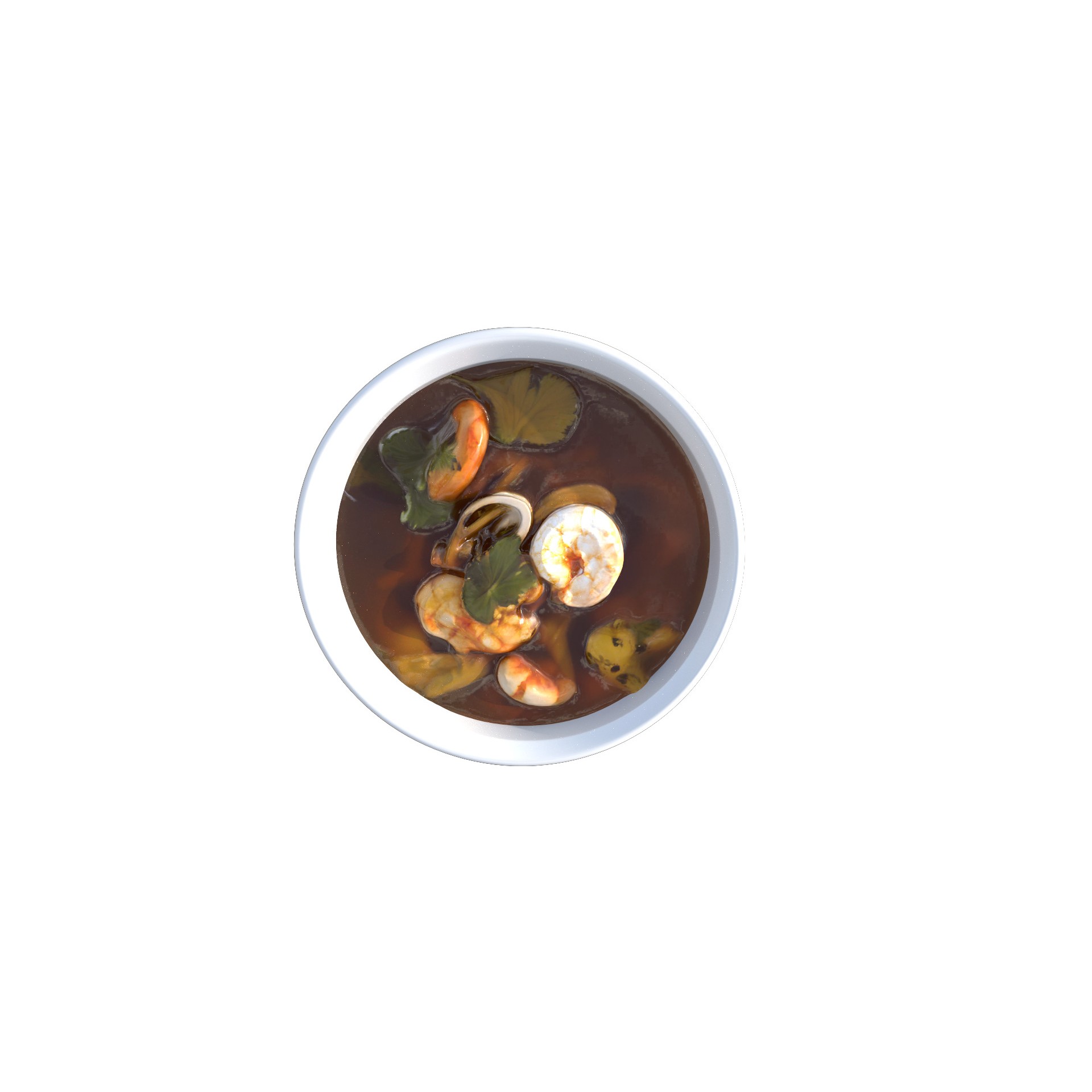 Seafood Soup - Low-Poly Game-Ready 3D Model - View 14