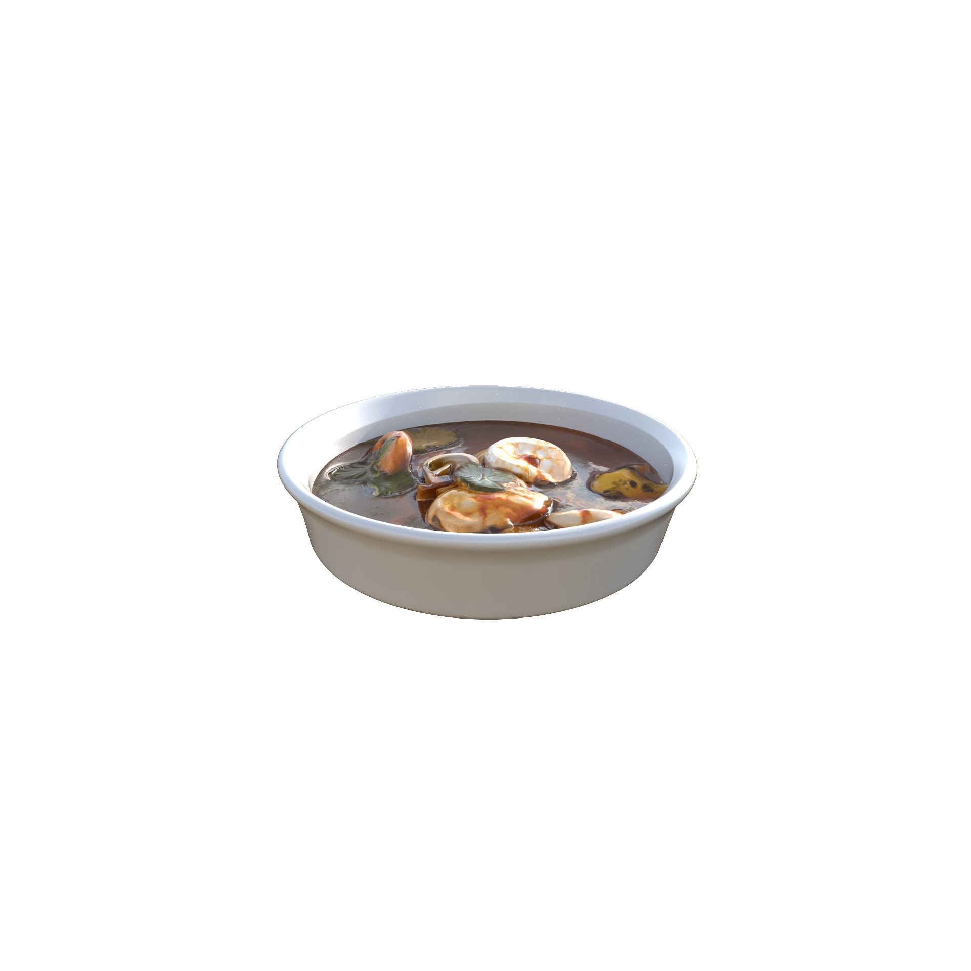 Seafood Soup - Low-Poly Game-Ready 3D Model - View 15