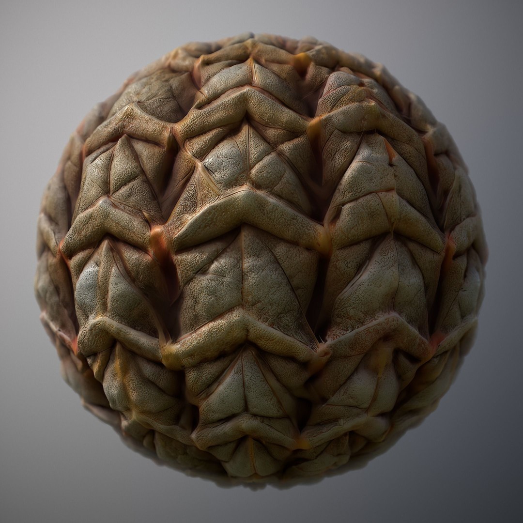Alien Skin 3D Model – Seamless PBR Texture Pack for Game Assets - View 15