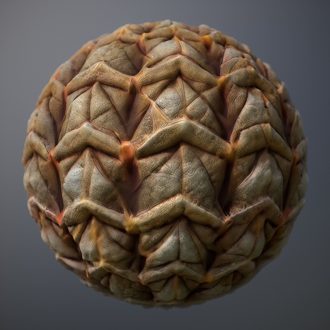 Alien Skin 3D Model – Seamless PBR Texture Pack for Game Assets - View 17