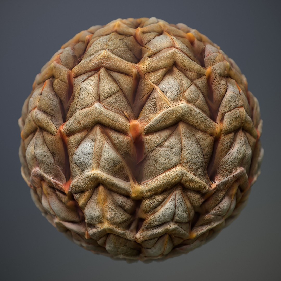 Alien Skin 3D Model – Seamless PBR Texture Pack for Game Assets - View 19