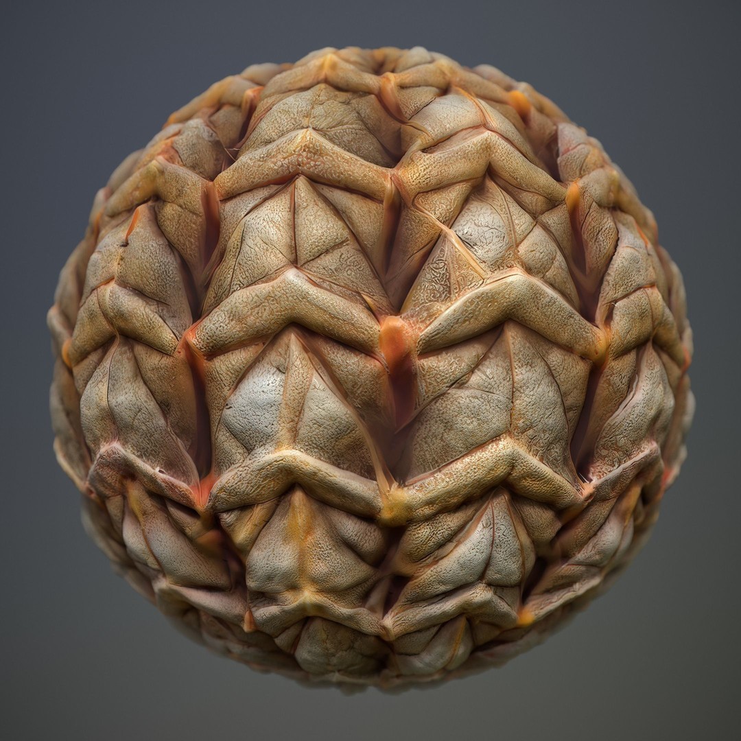 Alien Skin 3D Model – Seamless PBR Texture Pack for Game Assets - View 20