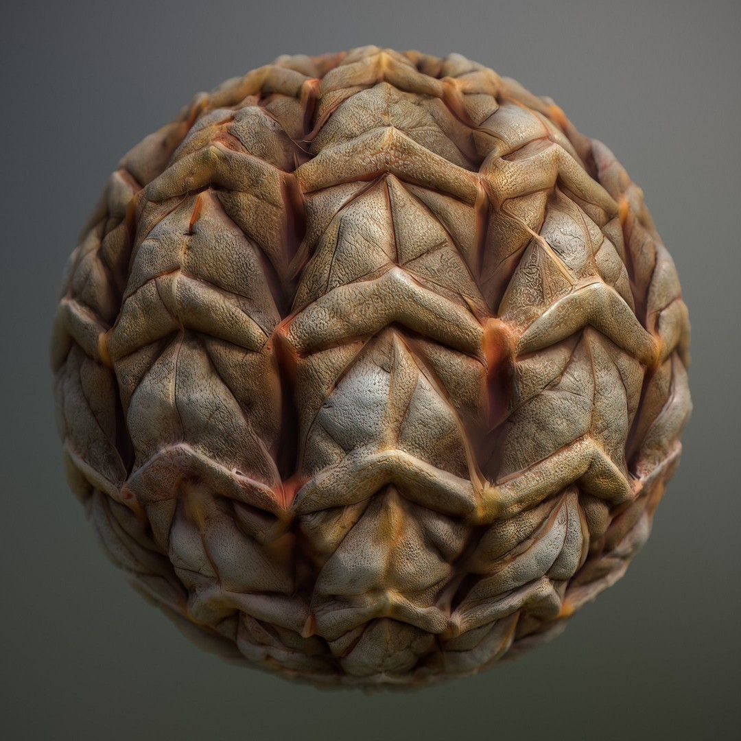 Alien Skin 3D Model – Seamless PBR Texture Pack for Game Assets - View 3
