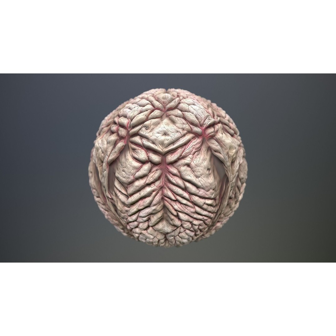 Monster Skin 3D Model – Seamless PBR Texture Pack, FBX - View 12