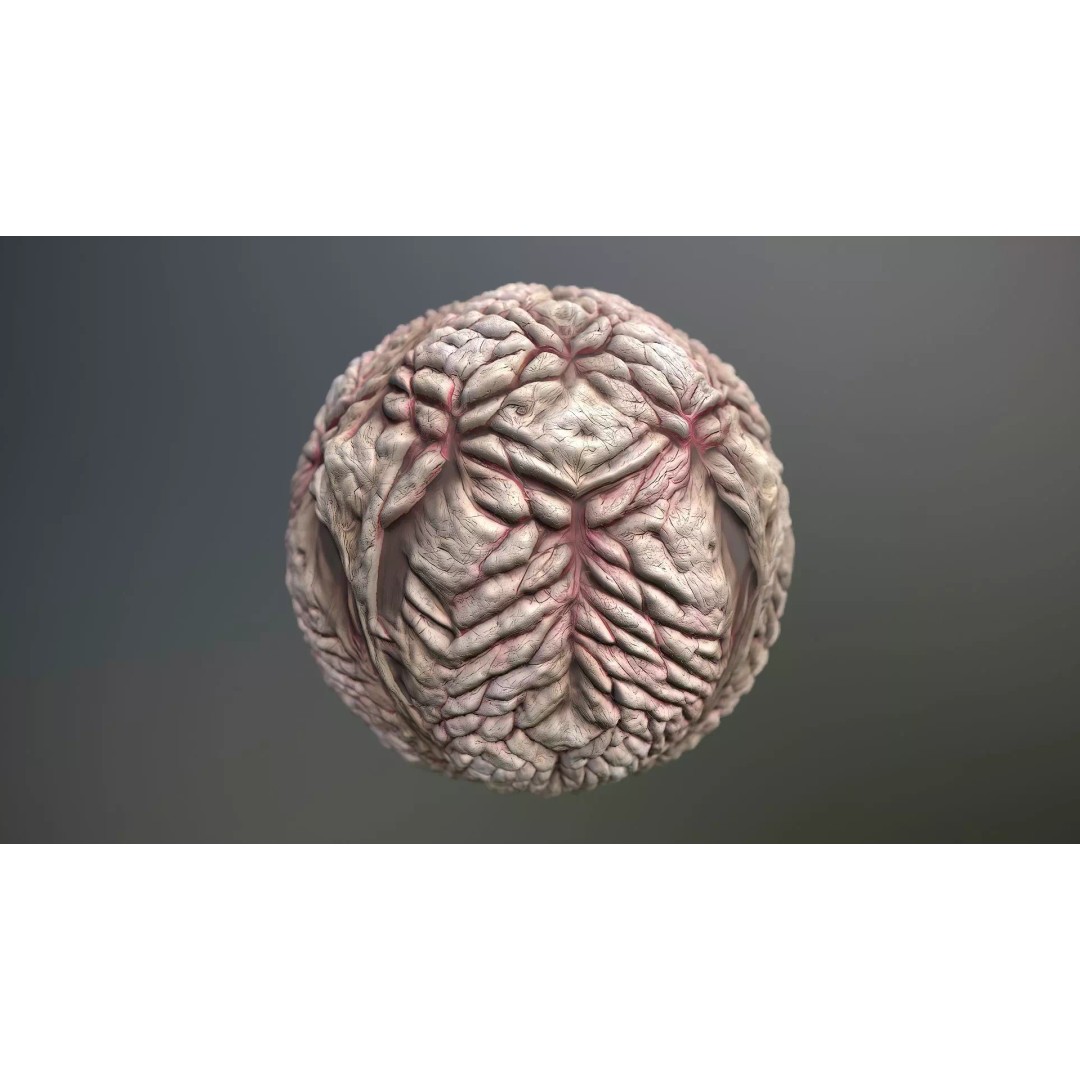 Monster Skin 3D Model – Seamless PBR Texture Pack, FBX - View 2