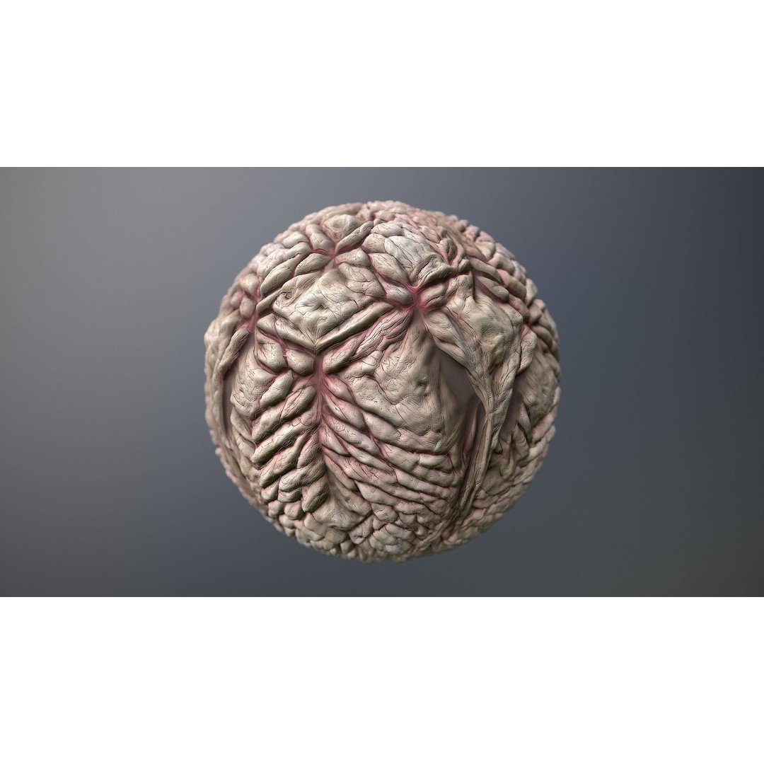 Monster Skin 3D Model – Seamless PBR Texture Pack, FBX - View 9