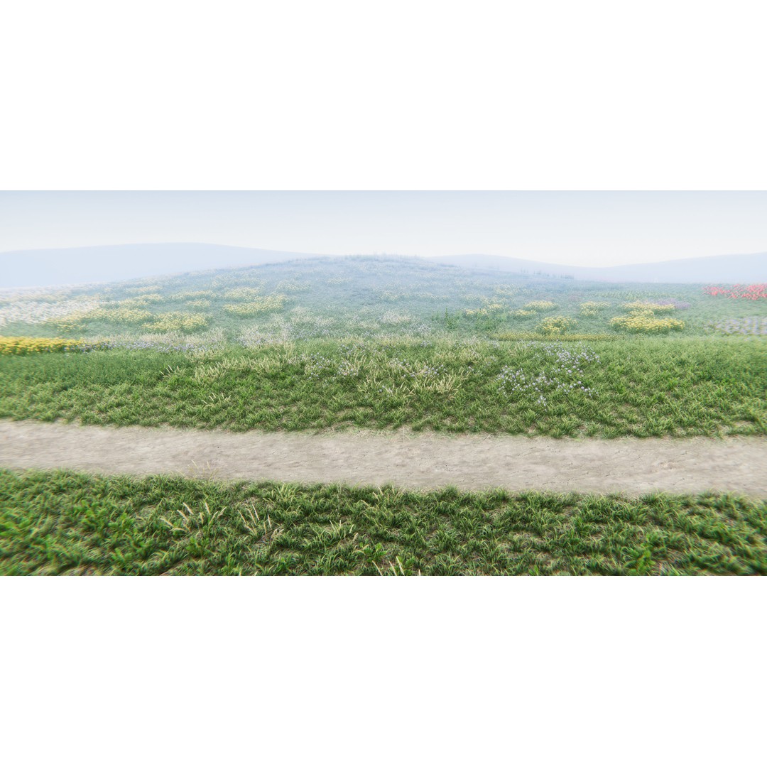 Realistic Grass Flowers Pack 3D Model – High Quality Textures for Unity - View 14