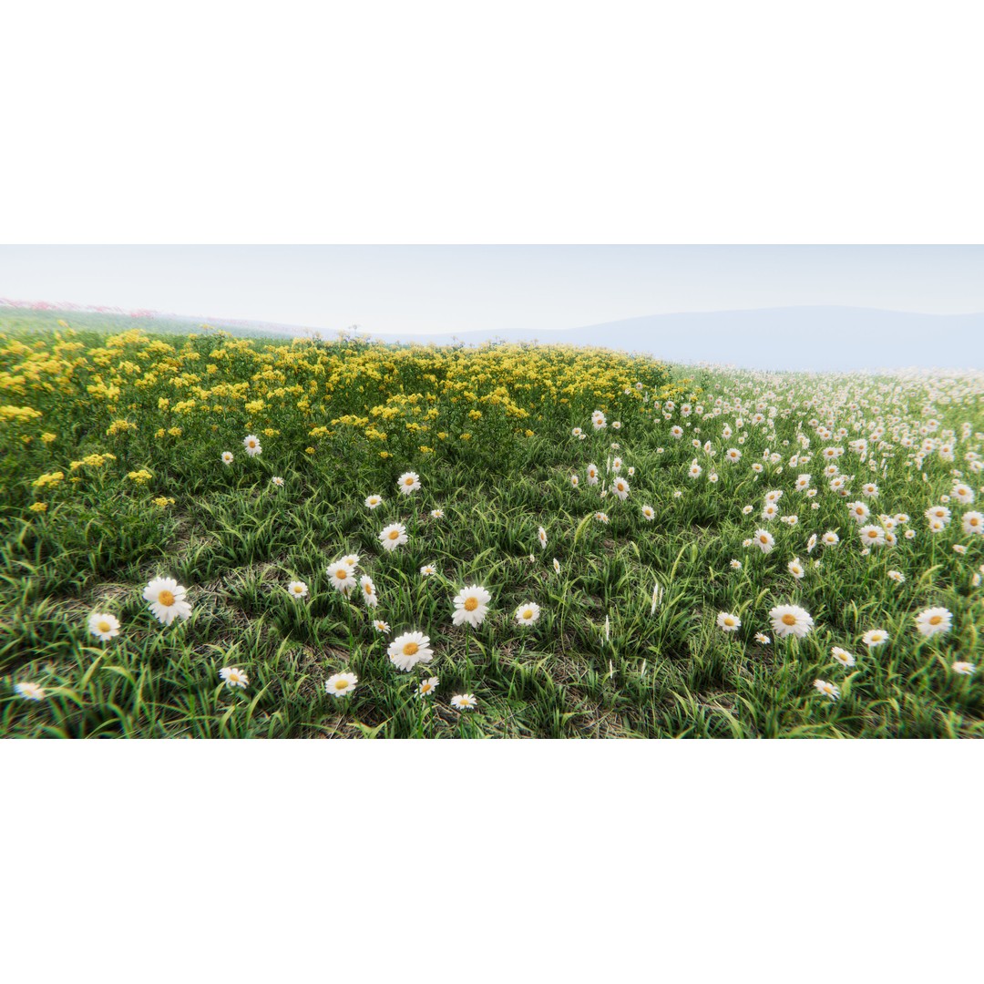 Realistic Grass Flowers Pack 3D Model – High Quality Textures for Unity - View 16