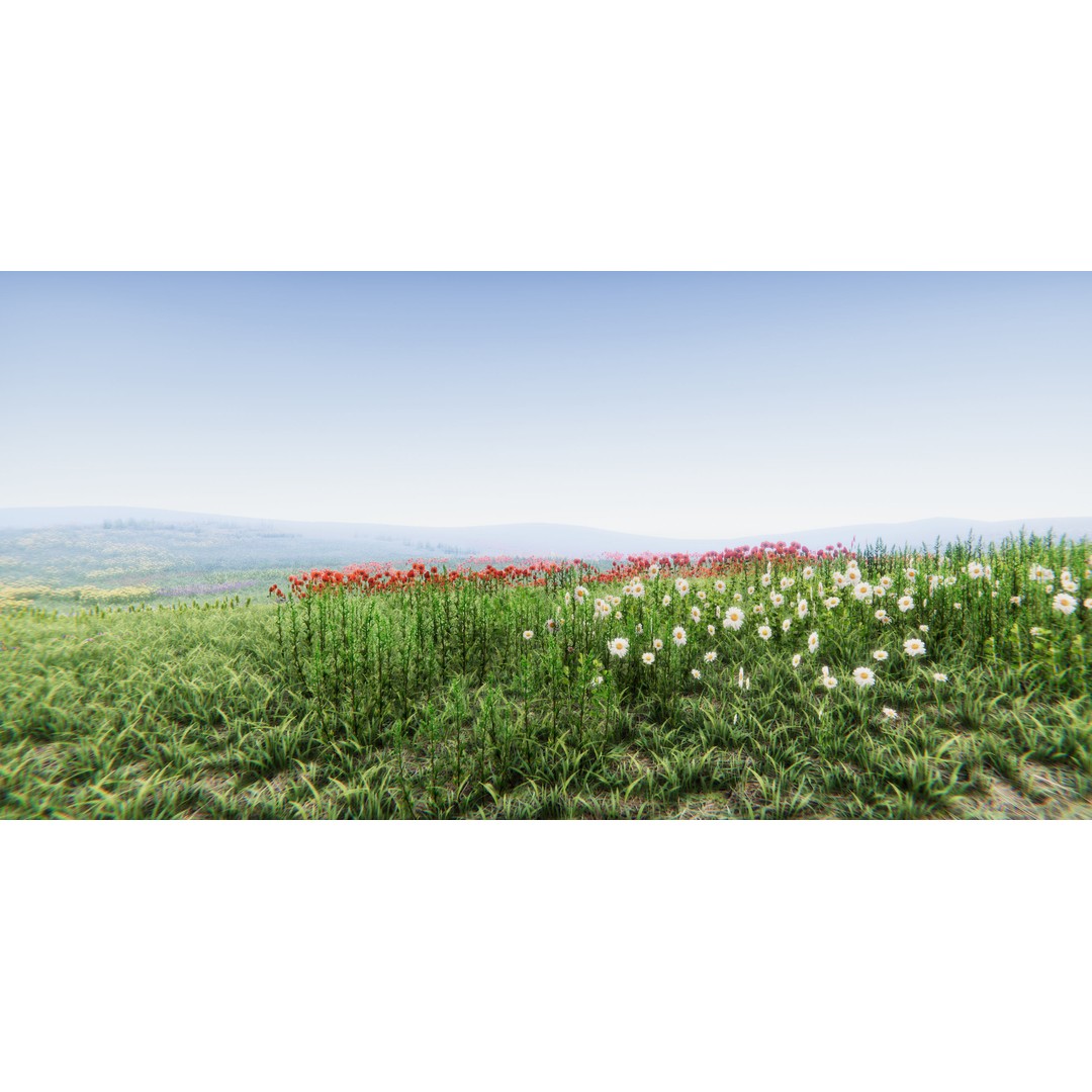 Realistic Grass Flowers Pack 3D Model – High Quality Textures for Unity - View 40