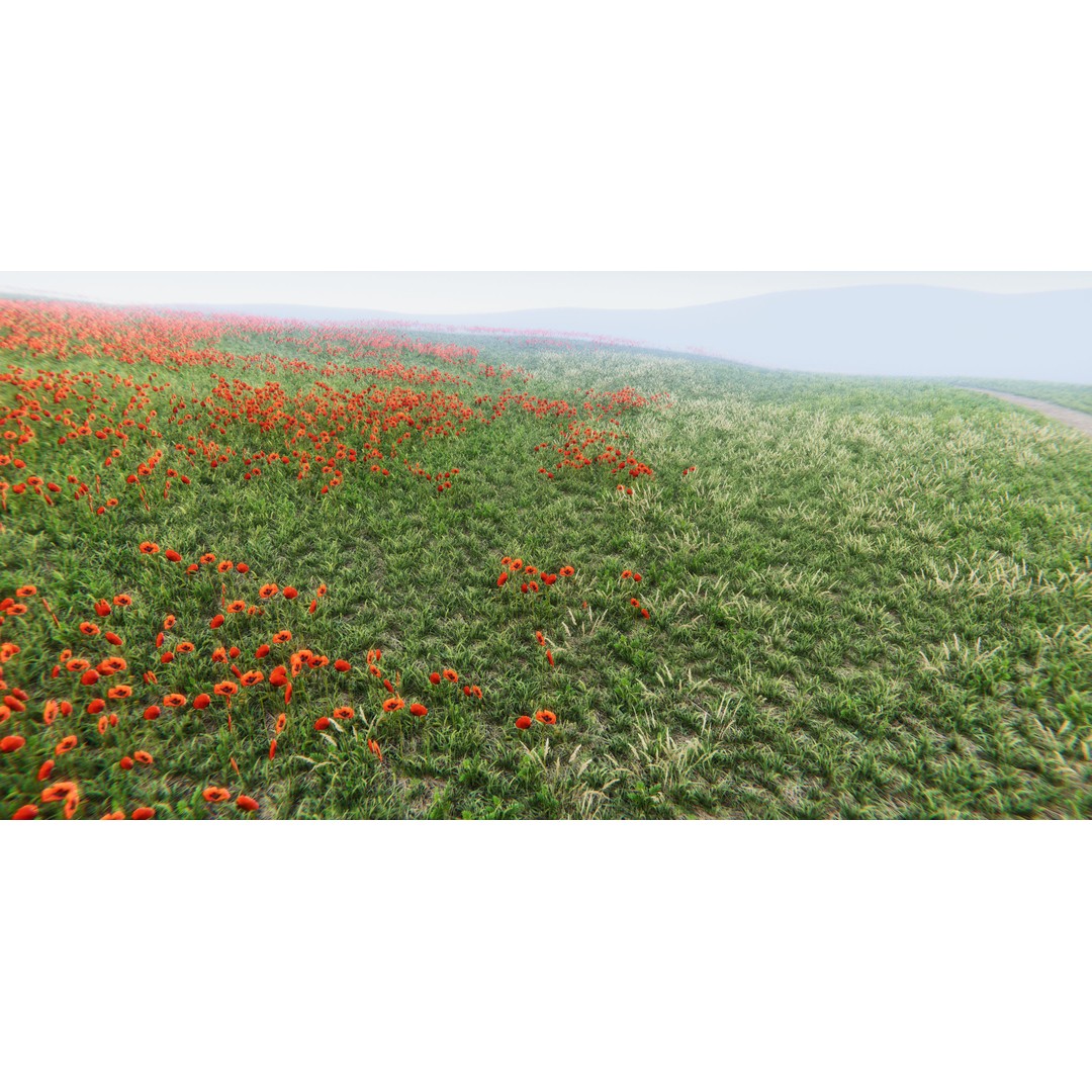 Realistic Grass Flowers Pack 3D Model – High Quality Textures for Unity - View 9