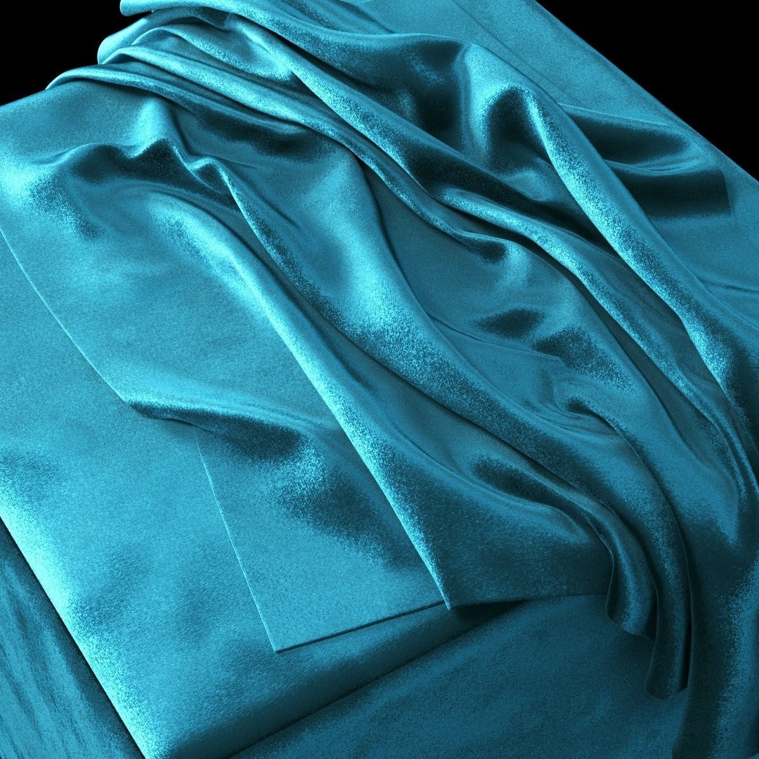Marble Velvet Material Texture 3D Model – PBR Fabric with UV Mapping - View 8
