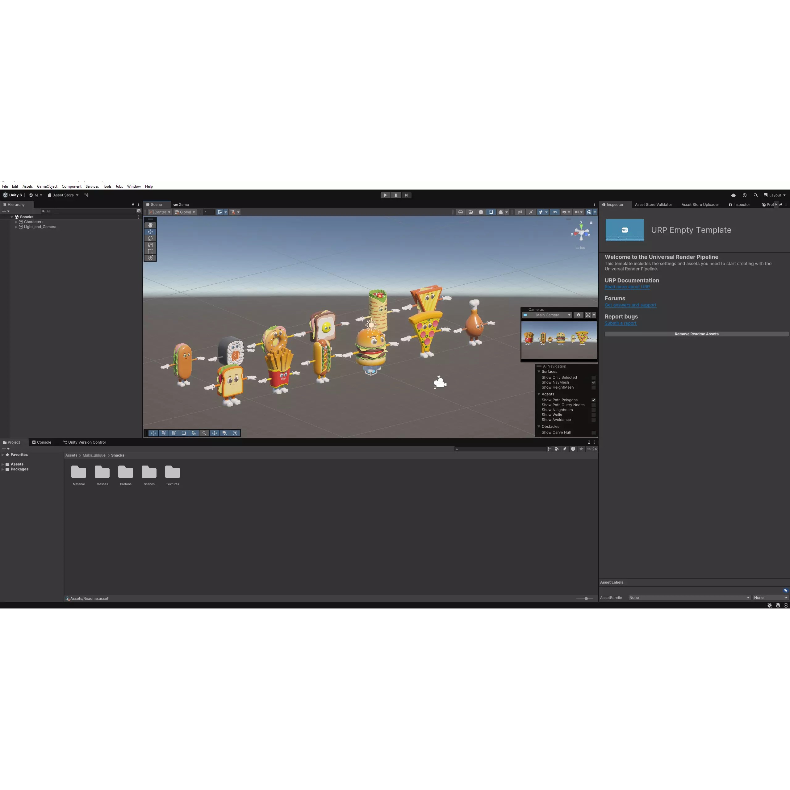 Cartoon Characters Snacks - Low-Poly Game-Ready 3D Model - View 11