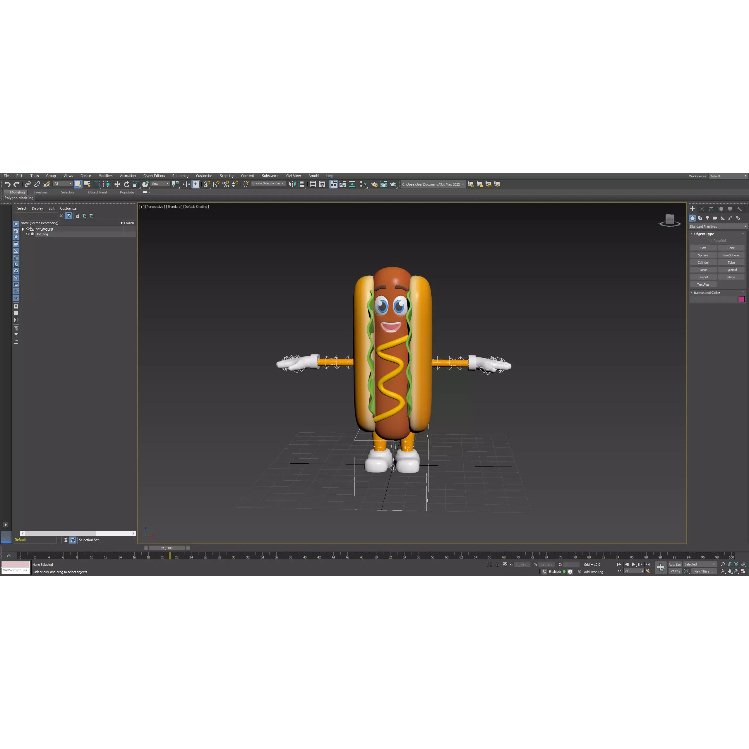 Cartoon Characters Snacks - Low-Poly Game-Ready 3D Model - View 12