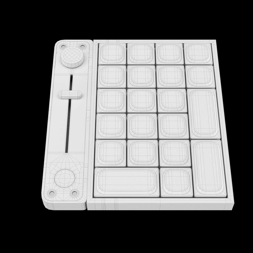 Custom Mechanical Keyboard 3D Model – High-Quality PBR Asset, FBX, OBJ - View 10