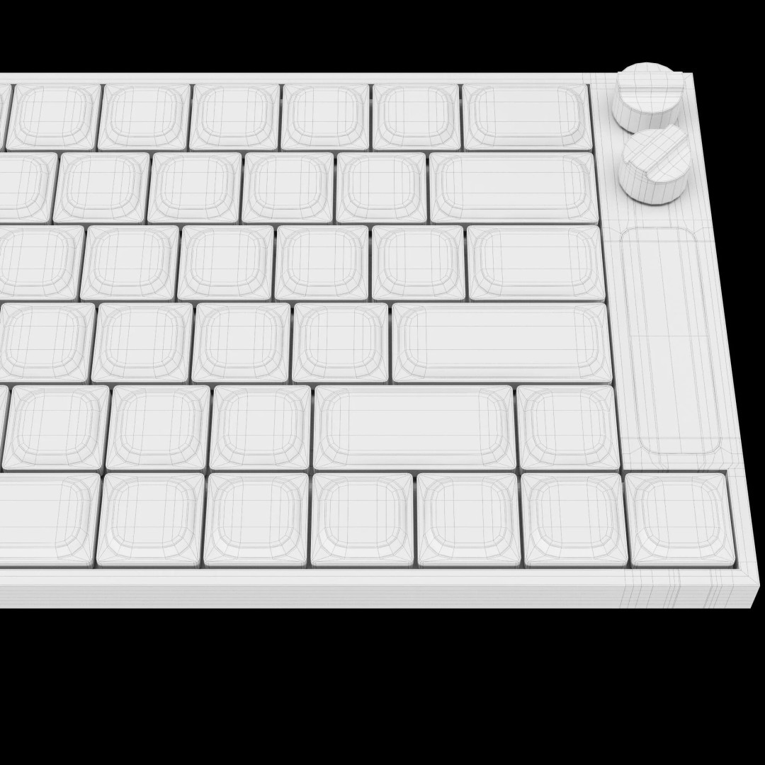 Custom Mechanical Keyboard 3D Model – High-Quality PBR Asset, FBX, OBJ - View 12