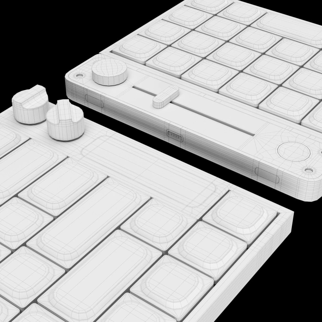 Custom Mechanical Keyboard 3D Model – High-Quality PBR Asset, FBX, OBJ - View 14