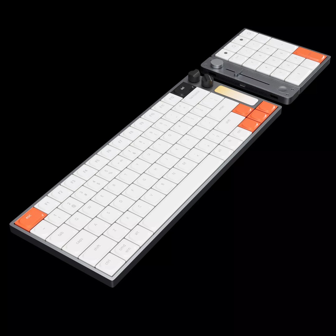 Custom Mechanical Keyboard 3D Model – High-Quality PBR Asset, FBX, OBJ - View 2