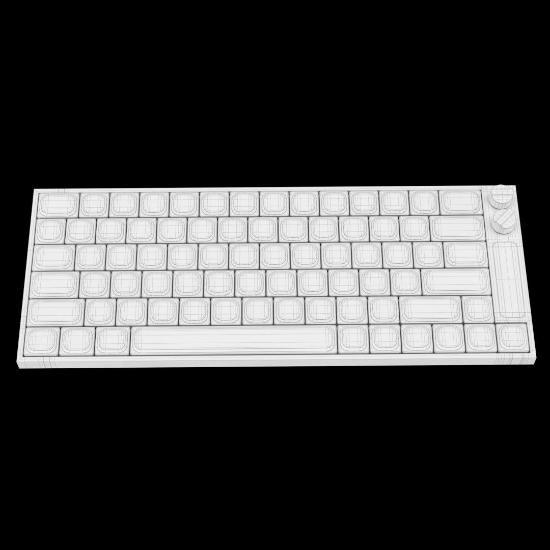 Custom Mechanical Keyboard 3D Model – High-Quality PBR Asset, FBX, OBJ - View 8