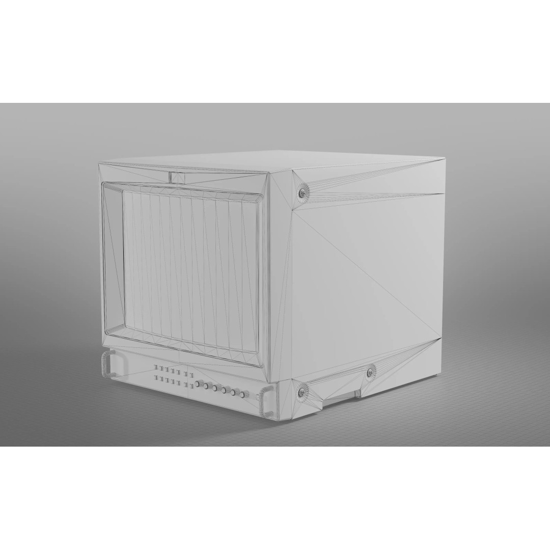 Sony PVM-1354Q CRT Monitor 3D Model – Low Poly PBR Game Asset, FBX - View 6